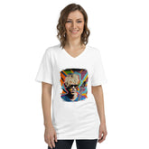 Playing With Dynamic Energy Unisex Short Sleeve V-Neck T-Shirt - Beyond T-shirts